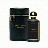 JoeJo + Nebria Berlin fragrance spray with black Luxe vegan leather case