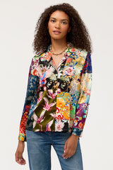 Johnny Was Norih Shirt - Fabiana Scarf, front