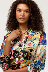 Johnny Was Norih Shirt - Fabiana Scarf, detail