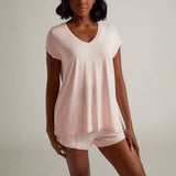 Faceplant Dreams - Bamboo V-neck Tee Shirt: Sage / Large