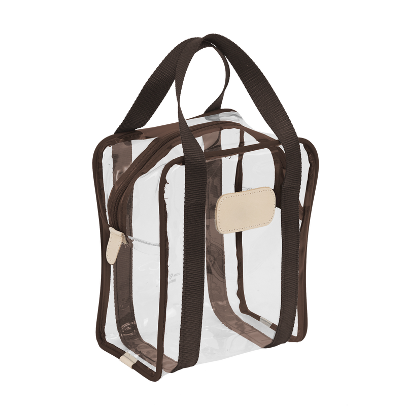 Jon Hart Design - Travel - Clear Shag Bag - Espresso Webbing