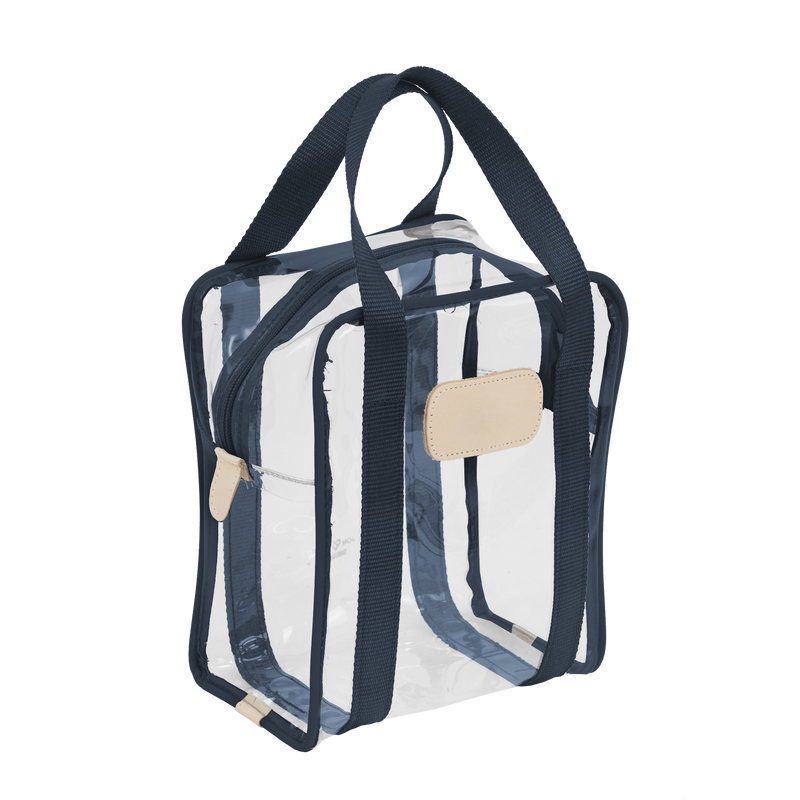 Jon Hart Design - Travel - Clear Shag Bag - Navy Webbing