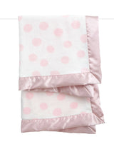 Little Giraffe - Powder Plush™ Deluxe Dot Blanket: Pink