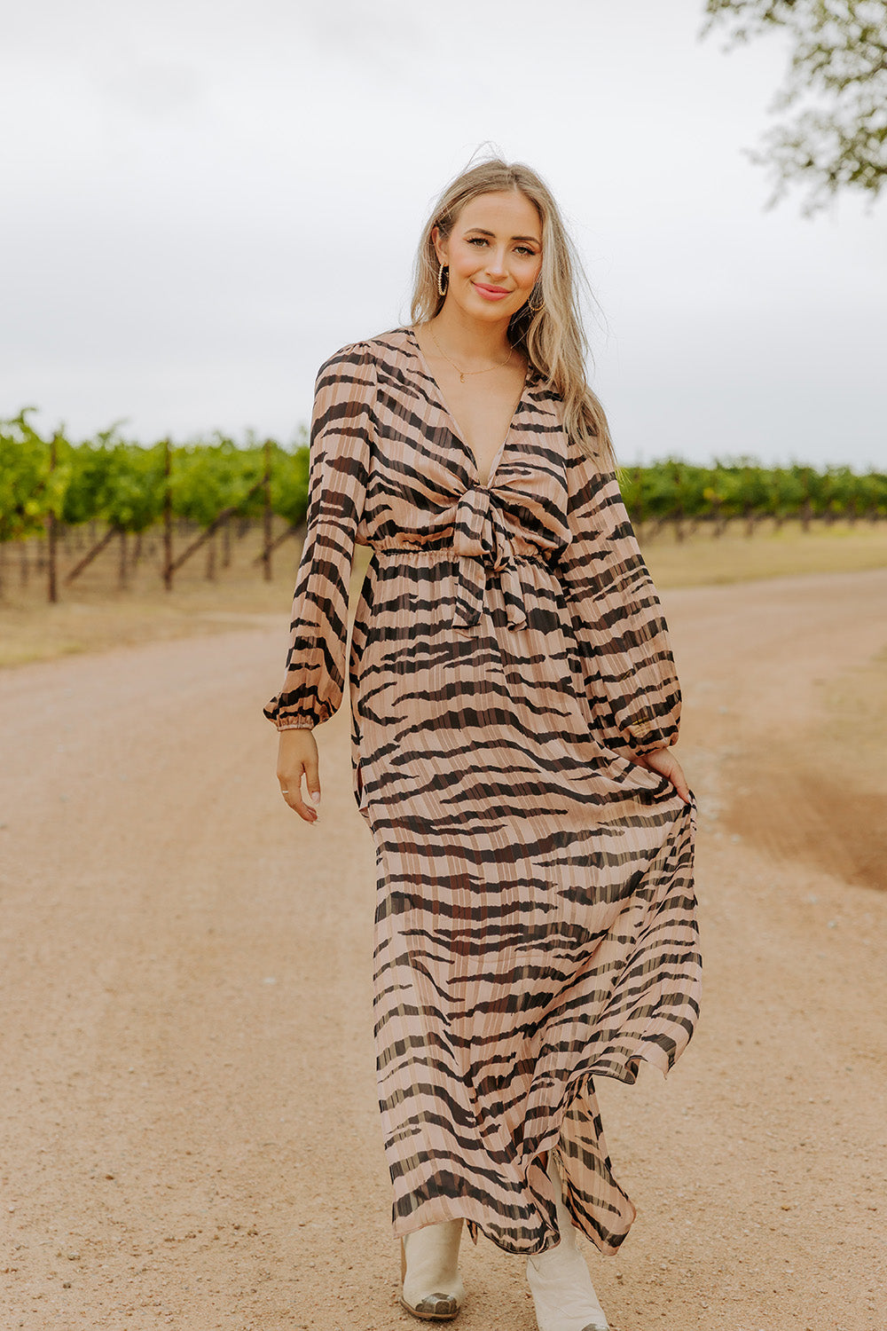Desirae Long Sleeve Maxi Dress - Stampede Desirae Long Sleeve Maxi Dress - Stampede