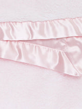 Chenille Satin™ Baby Blanket: Silver