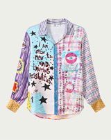 ME369 Isabel Runic Whisper Printed Shirt