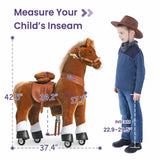Ponycycle - Ride-on Brown Horse | Plush Animal Riding Pony