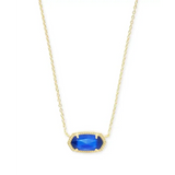 Kendra Scott - Elisa Gold Pendant Necklace - Cobalt Cats Eye