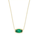 Kendra Scott - Elisa Gold Pendant Necklace - Emerald Cats