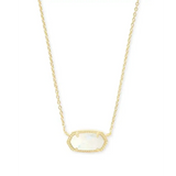 Kendra Scott - Elisa Gold Pendant Necklace - White Kyocera