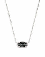 Kendra Scott - Elisa Pendant Necklace In Silver - Black