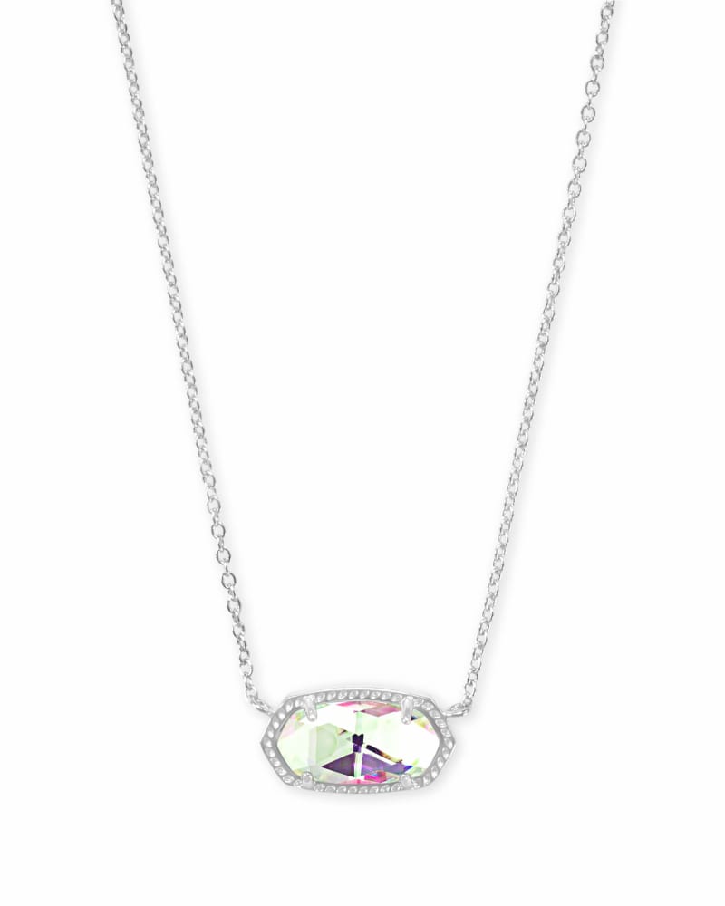 Kendra Scott - Elisa Pendant Necklace In Silver - Dichroic