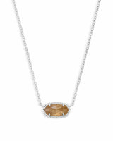 Kendra Scott - Elisa Pendant Necklace In Silver - Orange