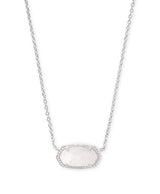 Kendra Scott - Elisa Pendant Necklace In Silver - White