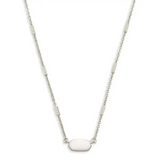 Kendra Scott - Fern Pendant Necklace - Bright Silver