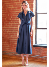 Long Rocky Dress in Navy by Finley Shirts