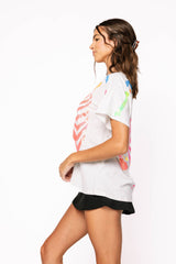 Queen of Sparkles - Grey Multi Skeleton Tee