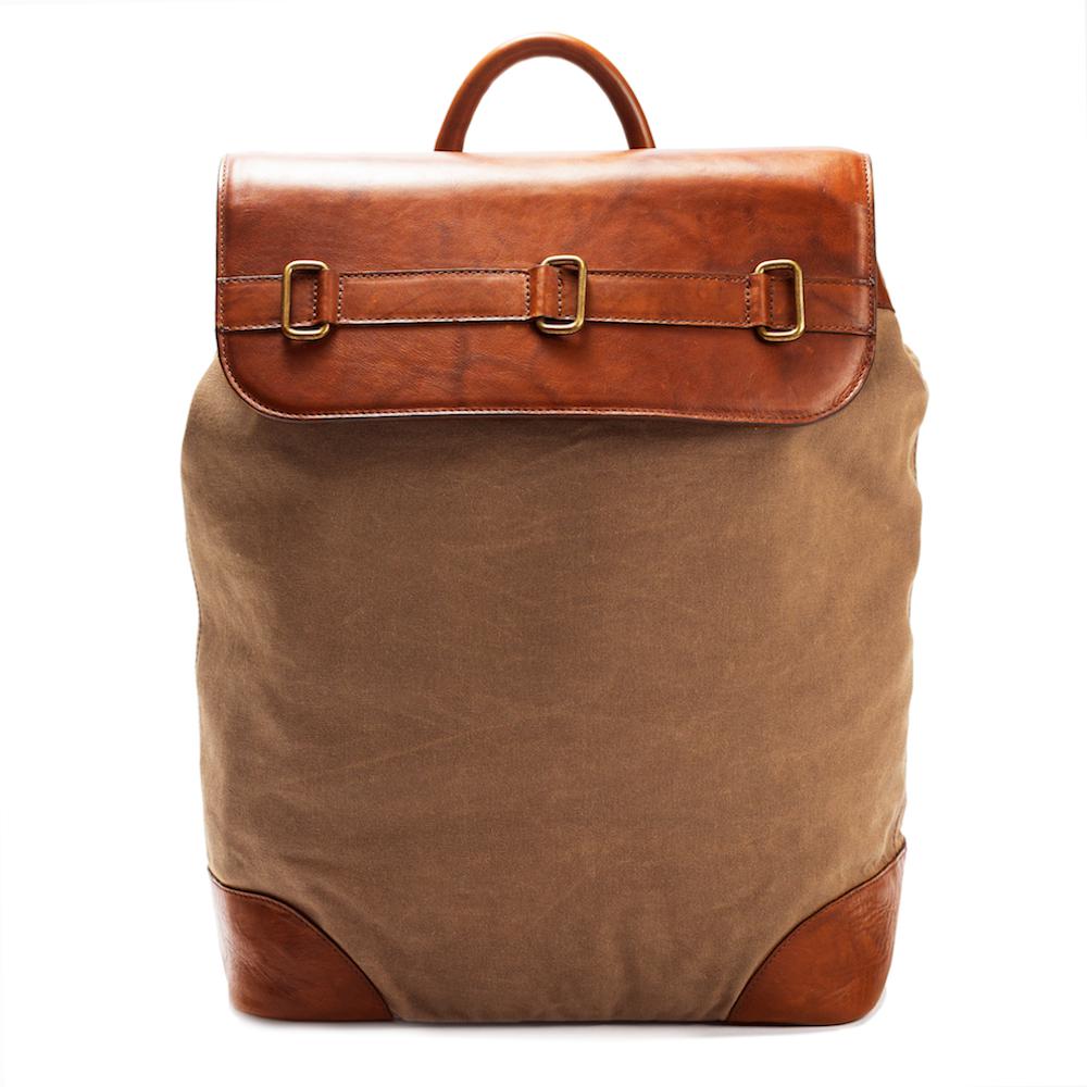canvas brown leather backpack Heritage Waxed Canvas Steamer Backpack No. 2