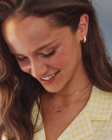 Elisa Gold Pendant Necklace in Azalea Illusion by Kendra Scott