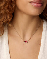 Elisa Gold Pendant Necklace in Berry Glass by Kendra Scott