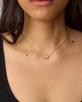 Elisa Gold Pendant Necklace in Citrine by Kendra Scott