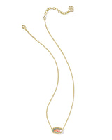 Elisa Gold Pendant Necklace in Dichroic Glass by Kendra Scott