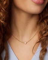 Cailin Gold October Pendant Necklace by Kendra Scott