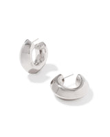 Embry Silver Hoop Earrings by Kendra Scott