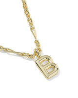 Bubble Letter B Gold Short Pendant Necklace by Kendra Scott