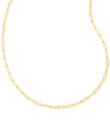 Courtney Paperclip Necklace in Gold by Kendra Scott