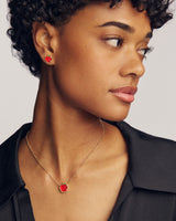 Apple Gold Stud Earrings by Kendra Scott