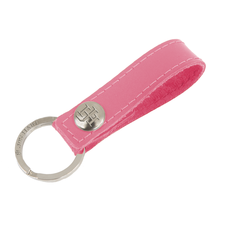 Jon Hart Design - Travel - Key Ring - Hot Pink Leather