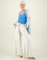 Me369 - Ariel Wide Leg Linen Pants - s / Olive