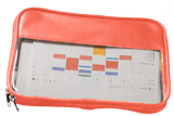 Jon Hart Design - Leather Clear Folio - Salmon