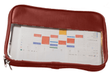 Jon Hart Design - Leather Clear Folio - Wine