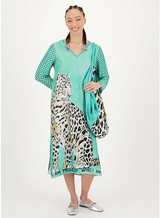 ME369 Violet V-Neck Safari T-Dress