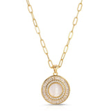 Mother Mary Necklace in Pearl by Joy Dravecky
