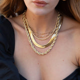 Valentina Necklace in Gold by Joy Dravecky