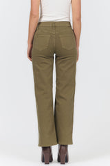 Dear John Denim Holly Straight Leg Jean in Olive Branch