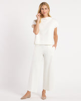 Tillie Ponte Top in Cream by Jude Connally