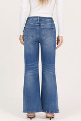 Fiona Wide Leg Jean Crown Jewel view 3