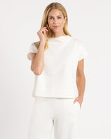 Tillie Ponte Top in Cream by Jude Connally