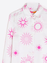 Vilagallo - Shirts & Tops - Astral Pink Silk-cotton Shirt