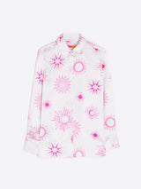 Vilagallo - Shirts & Tops - Astral Pink Silk-cotton Shirt