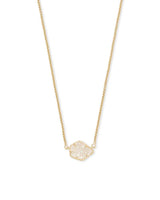 Kendra Scott - Tess Gold Pendant Necklace - Iridescent Drusy