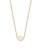 Kendra Scott - Tess Gold Small Pendant Necklace - White