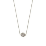 Kendra Scott - Tess Silver Pendant Necklace - Platinum Drusy