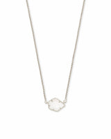 Kendra Scott - Tess Silver Small Pendant Necklace - White