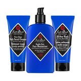 Jack Black The Triple Play: Pure Clean Daily Facial Cleanser, Double-Duty Face Moisturizer SPF 20 and All-Over Wash
