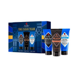Jack Black The Clean Team holiday gift box with All-Over Wash, Black Reserve Body and Hair Cleanser and Turbo Wash